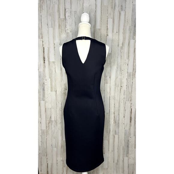 NWT J.McLaughlin Women's Barry Dress Black Sheath Knee Length Size Small - Picture 4 of 8